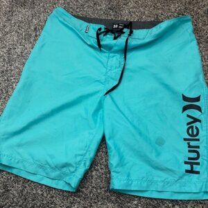 Hurley - Bright teal Board Shorts - Size 33